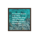 Matt 28:19 - Bible Verse, Make Disciples Framed Canvas