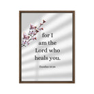 Exodus 15:26 Bible Verse, diligently listen Framed Canvas