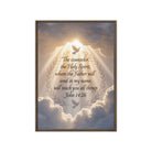 John 14:26 Bible Verse Counselor Framed Canvas Brown 20″×28″