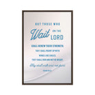 Isaiah 40:31 - Bible Verse, Wings like Eagles Framed Canvas