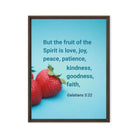 Gal 5:22 - Bible Verse, fruit of the Spirit Framed Canvas