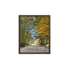 Prov 3:6, Bible Verse, Fall Road Framed Canvas