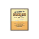 Heb 4:12 - Bible Verse, living and active Framed Canvas