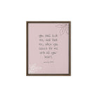 Jeremiah 29:13 - Bible Verse, you search Framed Canvas