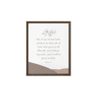 James 1:5 Bible Verse, ask of God Framed Canvas