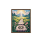 John 14:6 Bible Verse The Truth Framed Canvas Brown 8″×10″