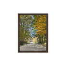 Prov 3:6, Bible Verse, Fall Road Framed Canvas