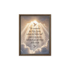 John 14:26 Bible Verse Counselor Framed Canvas Brown 9″×12″