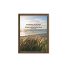 John 14:26 Bible Verse in my name Framed Canvas Brown 9″×12″