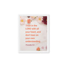 Prov 3:5 - Bible Verse, Trust in the LORD Framed Canvas