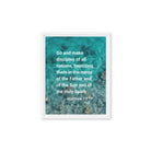 Matt 28:19 - Bible Verse, Make Disciples Framed Canvas