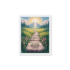 John 14:6 Bible Verse The Truth Framed Canvas White 11″×14″
