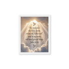 John 14:26 Bible Verse Counselor Framed Canvas White 11″×14″
