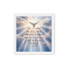 John 14:26 Bible Verse Father Framed Canvas White 12″×12″