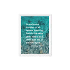 Matt 28:19 - Bible Verse, Make Disciples Framed Canvas