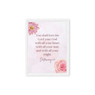 Deuteronomy 6:5 Bible Verse, the Lord Framed Canvas