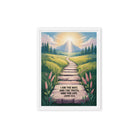 John 14:6 Bible Verse The Truth Framed Canvas White 12″×16″