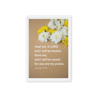 Jer 17:14 - Bible Verse, Heal me, O LORD Framed Canvas