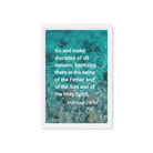 Matt 28:19 - Bible Verse, Make Disciples Framed Canvas