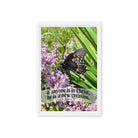 2 Cor. 5:17 Bible Verse, Butterfly Framed Canvas