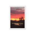 Psalm 19:1 Bible Verse, Sunset Glory Framed Canvas