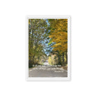 Prov 3:6, Bible Verse, Fall Road Framed Canvas