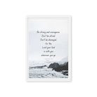 Joshua 1:9 Bible Verse, Do not be afraid Framed Canvas