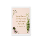 Joshua 24:15 Bible Verse, your fathers Framed Canvas