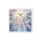 John 14:26 Bible Verse Father Framed Canvas White 16″×16″