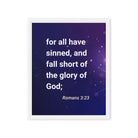 Romans 3:23 - Bible Verse, all have sinned Framed Canvas