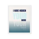 Psalm 119:11 - Bible Verse, hidden your word Framed Canvas