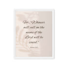 Romans 10:13 Bible Verse, Whoever Framed Canvas