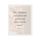 Romans 10:13 Bible Verse, Whoever Framed Canvas