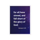 Romans 3:23 - Bible Verse, all have sinned Framed Canvas