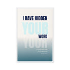 Psalm 119:11 - Bible Verse, hidden your word Framed Canvas