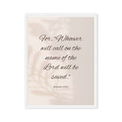 Romans 10:13 Bible Verse, Whoever Framed Canvas