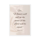 Romans 10:13 Bible Verse, Whoever Framed Canvas