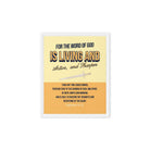 Heb 4:12 - Bible Verse, living and active Framed Canvas