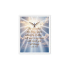 John 14:26 Bible Verse Father Framed Canvas White 8″×10″