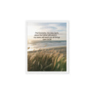 John 14:26 Bible Verse in my name Framed Canvas White 8″×10″