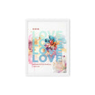 1 John 4:19 - Bible Verse, We Love Him Framed Canvas