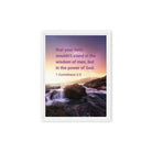 1 Cor 2:5 - Bible Verse, power of God Framed Canvas