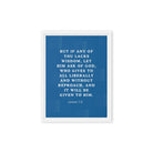 James 1:5 Bible Verse, gives to all Framed Canvas