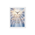 John 14:26 Bible Verse Father Framed Canvas White 9″×12″