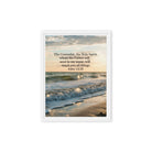 John 14:26 Bible Verse You All Framed Canvas White 9″×12″