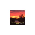 Psalm 19:1 Bible Verse, Sunset Glory Kiss-Cut Sticker