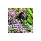 2 Cor. 5:17 Bible Verse, Butterfly Kiss-Cut Sticker