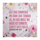 Romans 5:8 - Bible Verse, Christ Died for Us Kiss-Cut Sticker