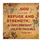 Psalm 46:1 - Bible Verse, God is Our Refuge Kiss-Cut Sticker