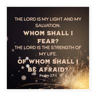 Psalm 27:1 - Bible Verse, The LORD is My Light Kiss-Cut Stickers